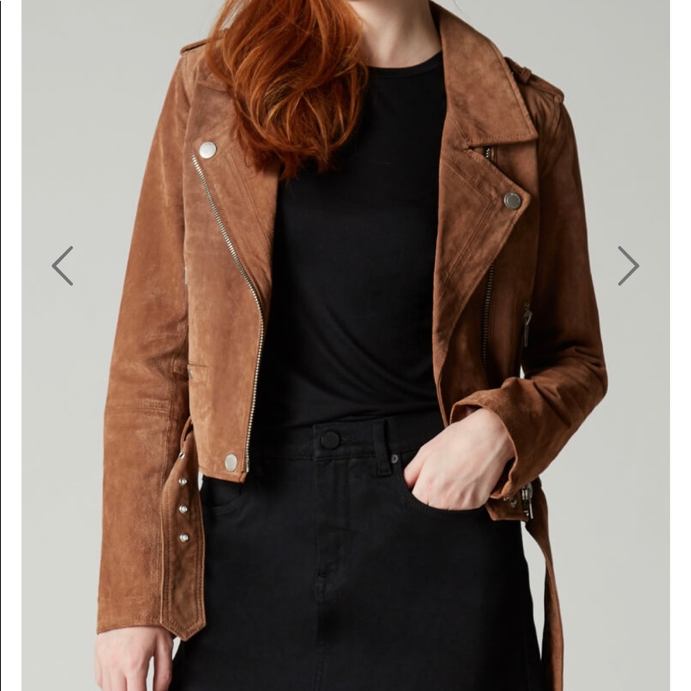 BLANKNYC moto jacket suede